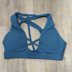 BuffBunny Teal Strappy Sports Bra